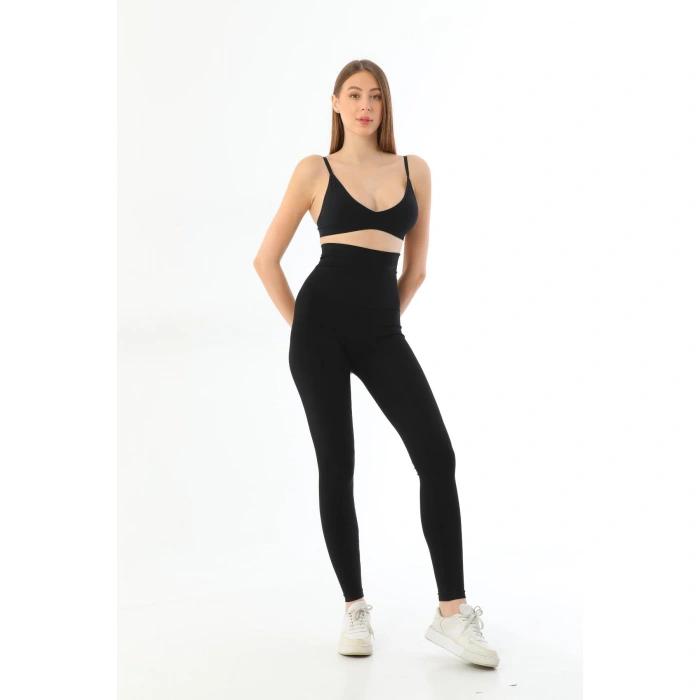 Siyah Mı 3904 Göğüs Altı Yüksek Bel Toparlayıcı Tayt