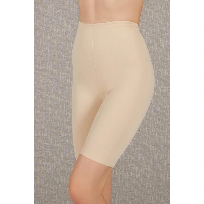 Toparlayıcı Bel Ve Bacak İnceltici Dikişli Uzun Paçalı Orta Bel Sıkı Şort Korse