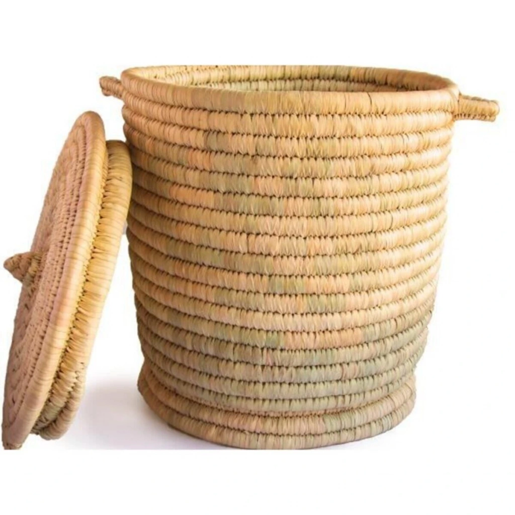 Juliet Hasır Sepet Büyük Boy (YÜKSEKLİK 50 CM X ÇAP 45 CM)