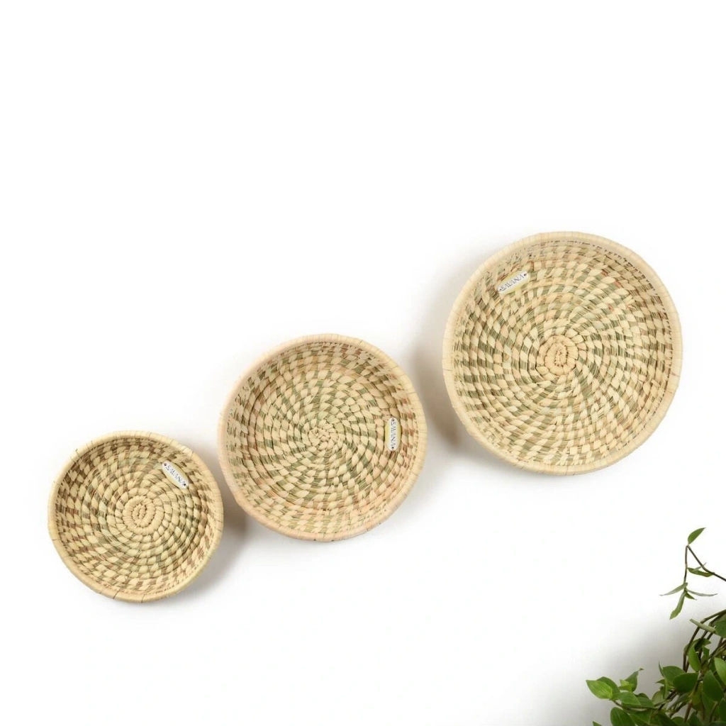 Larıx Hasır Duvar Tabağı Seti