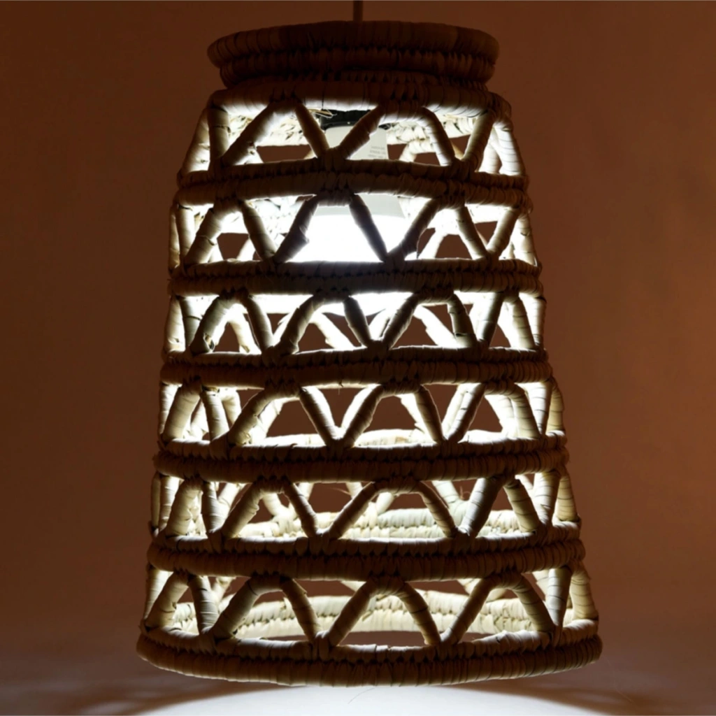 Reed Hasır Tavan Aydınlatma Büyük Boy