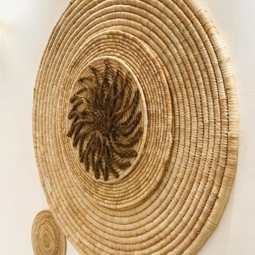 La rose Hasır Duvar Süsü_ 4lü set