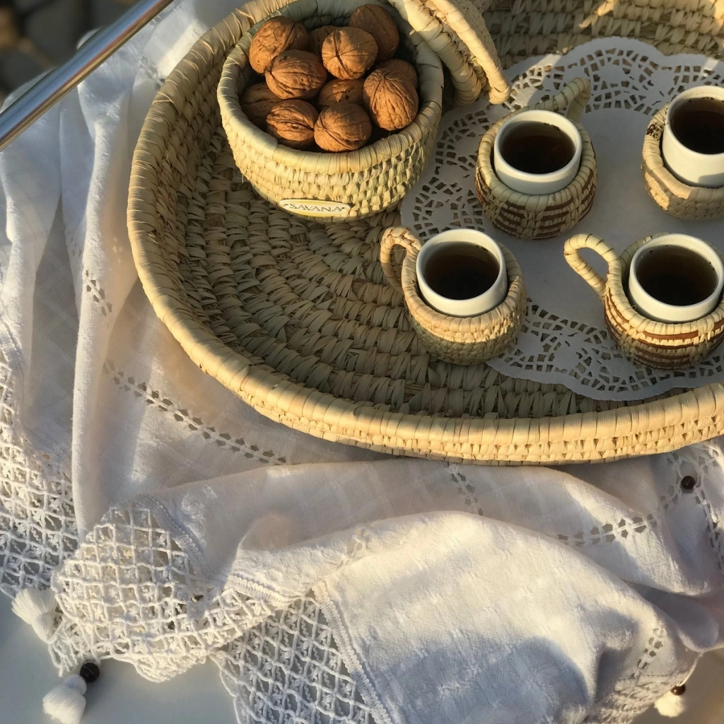 Vanilla Hasır Türk Kahvesi Bardağı (6 parça) _ 6lı set