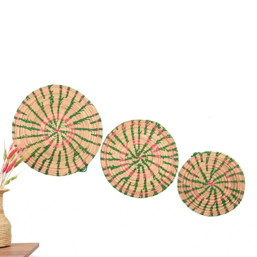 Acacia Hasır Duvar Süsü Seti _ 3 Lü