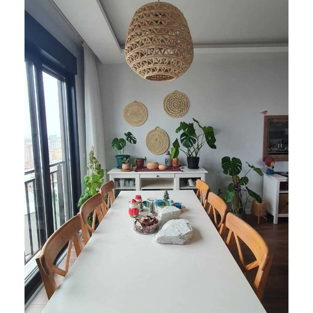 Açık Örgülü Sekiz Sıra Büyük Tavan Aydınlatma