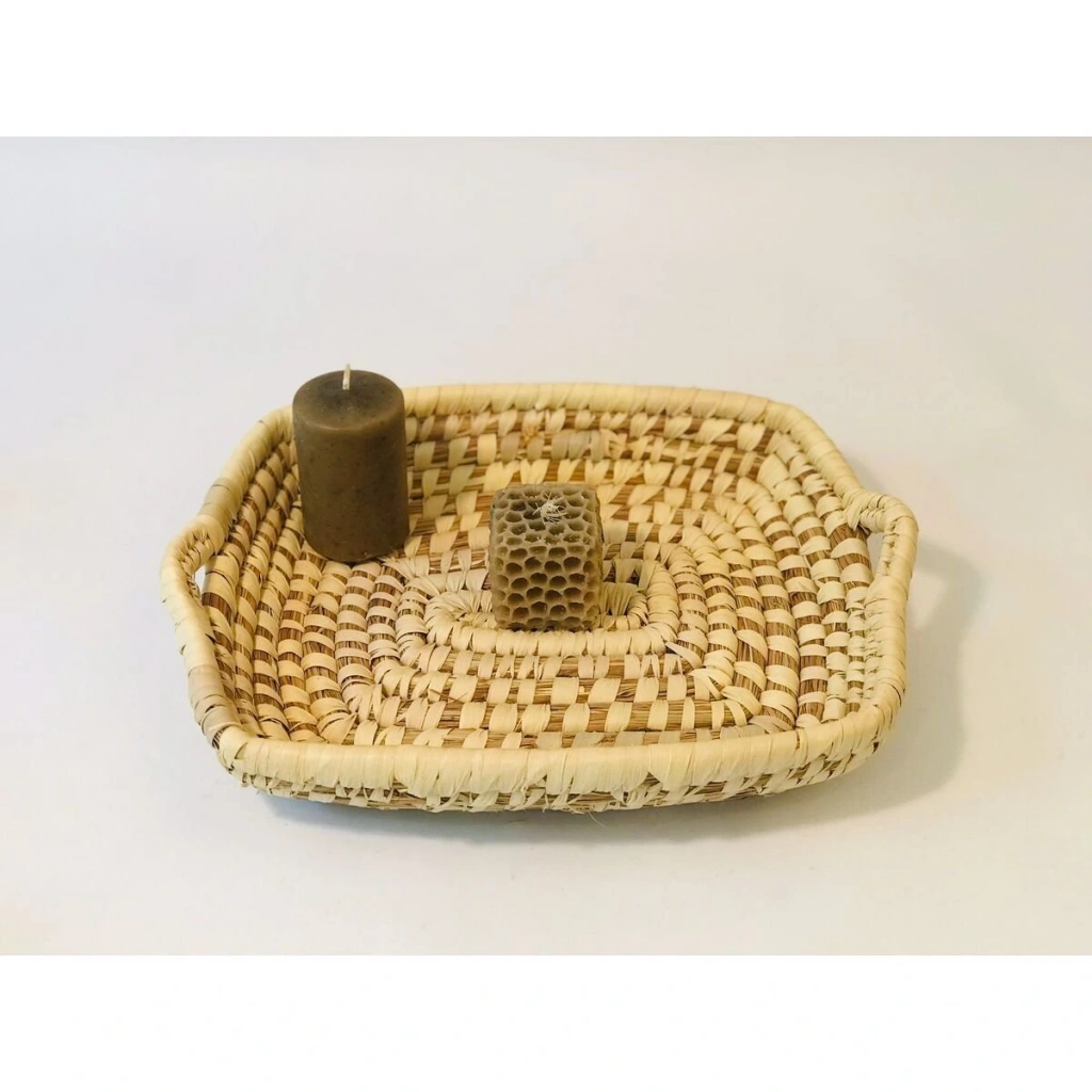 Azıbo Hasır Ev Dekor Tepsi