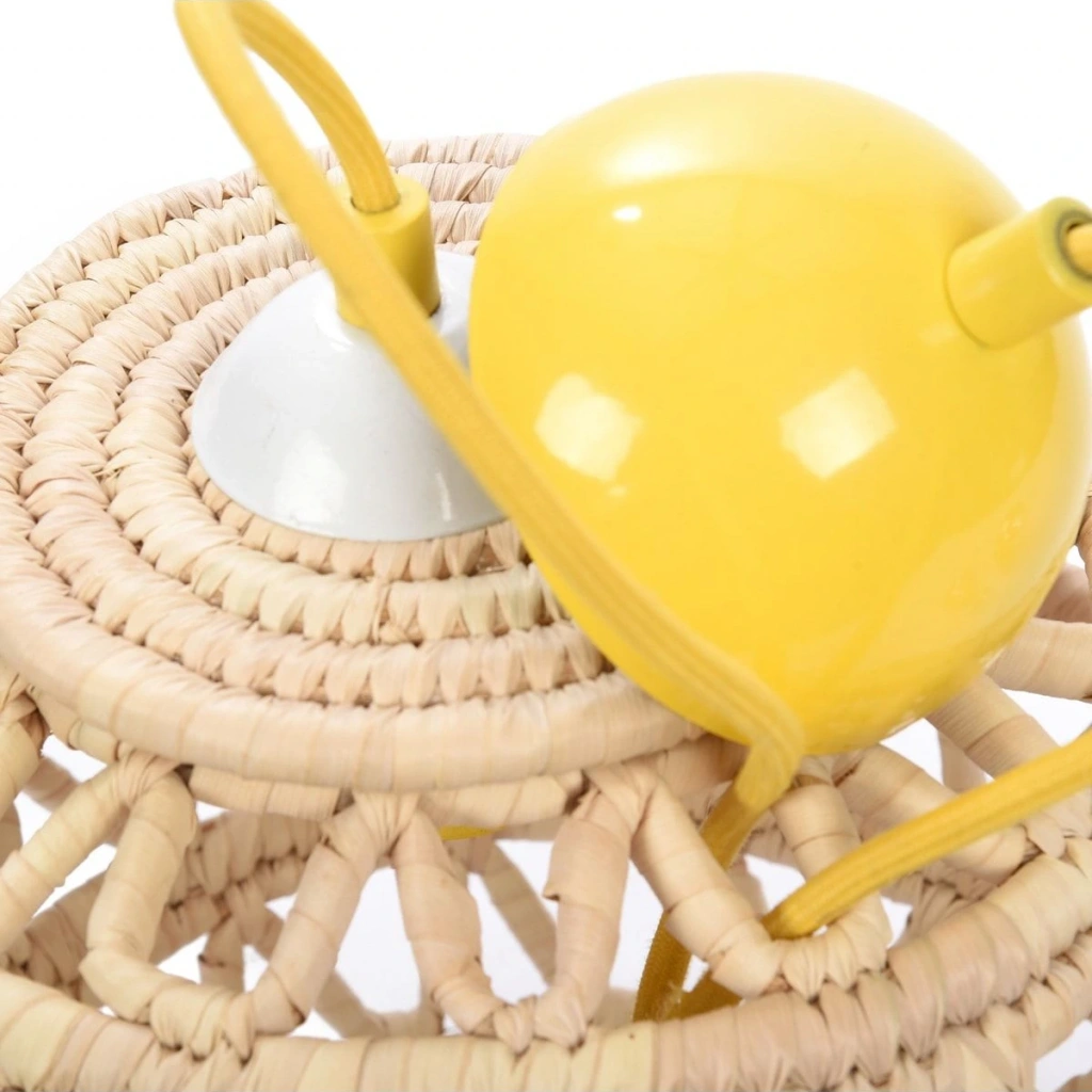 Calla Hasır Tavan Aydınlatma_ Sarı