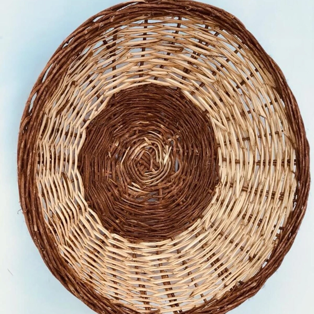 Clivia Hasır Duvar Tabağı, Duvar Süsü_ 50 cm