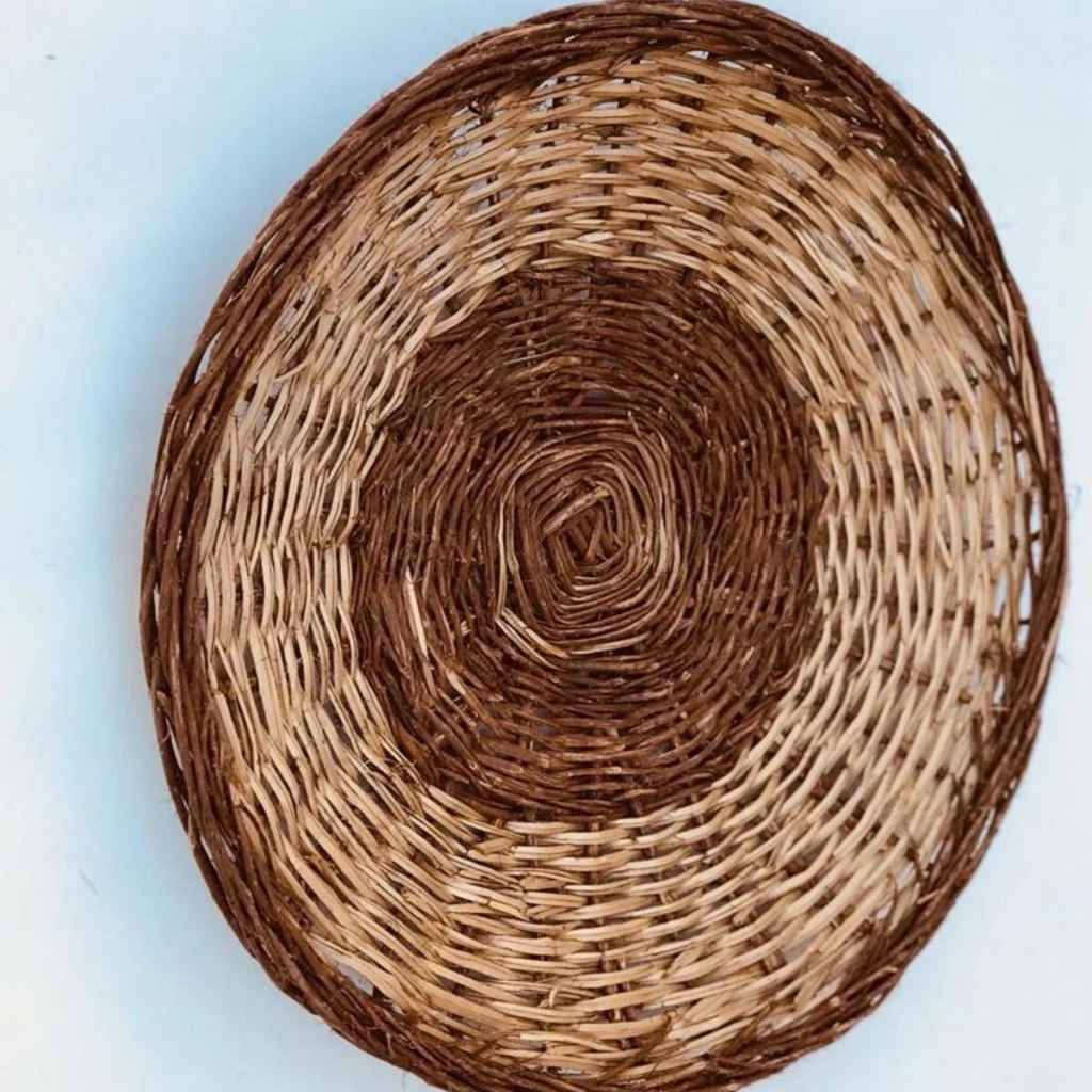 Clivia Hasır Duvar Tabağı, Duvar Süsü_ 50 cm