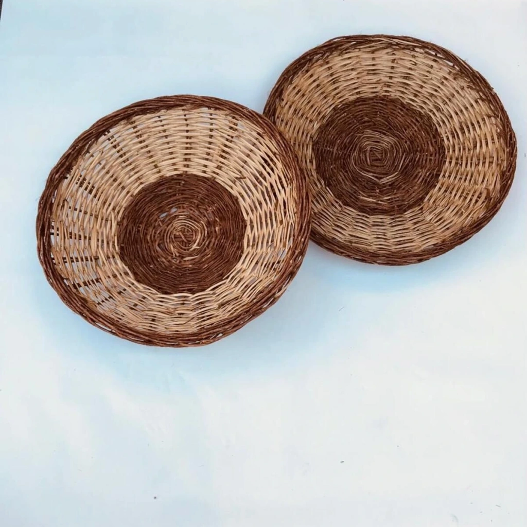 Clivia Hasır Duvar Tabağı, Duvar Süsü_2li set