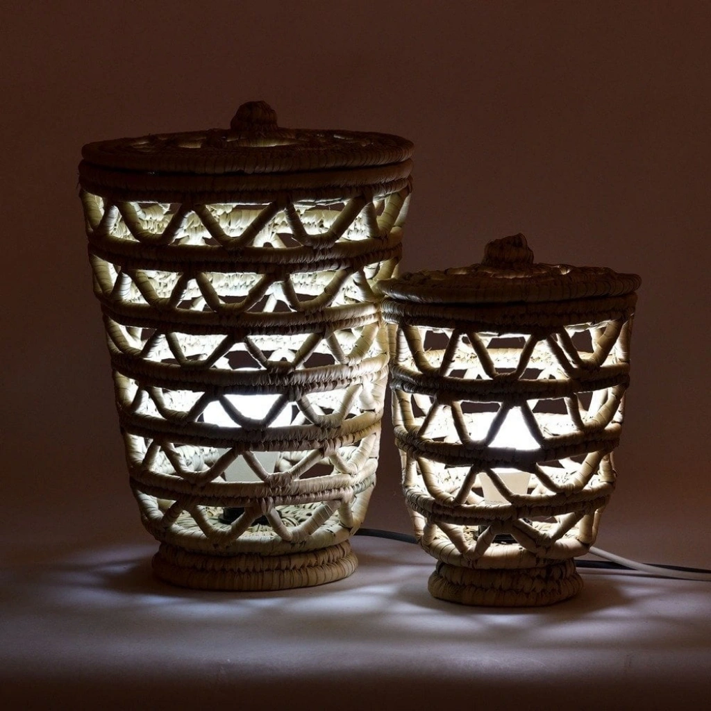 Fennel Hasır Yer Aydınlatma Seti