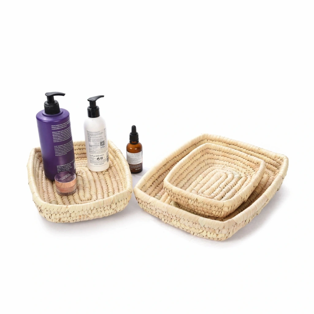 Natal Hasır Tepsi Orta Boy_ 25 cm