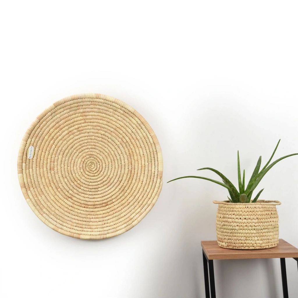 Natalia Hasır Duvar Tabağı_ 55 cm