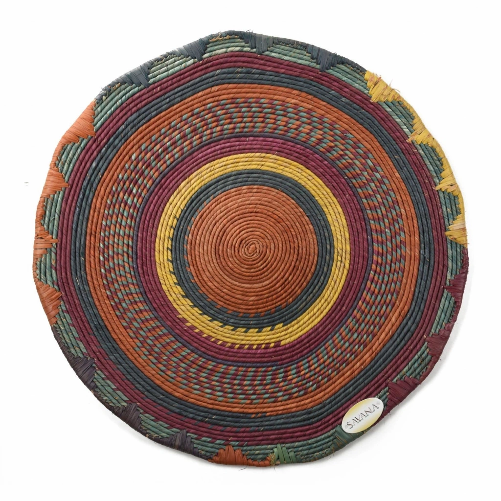 Nemesıa Hasır Duvar Tabağı_ 60 cm