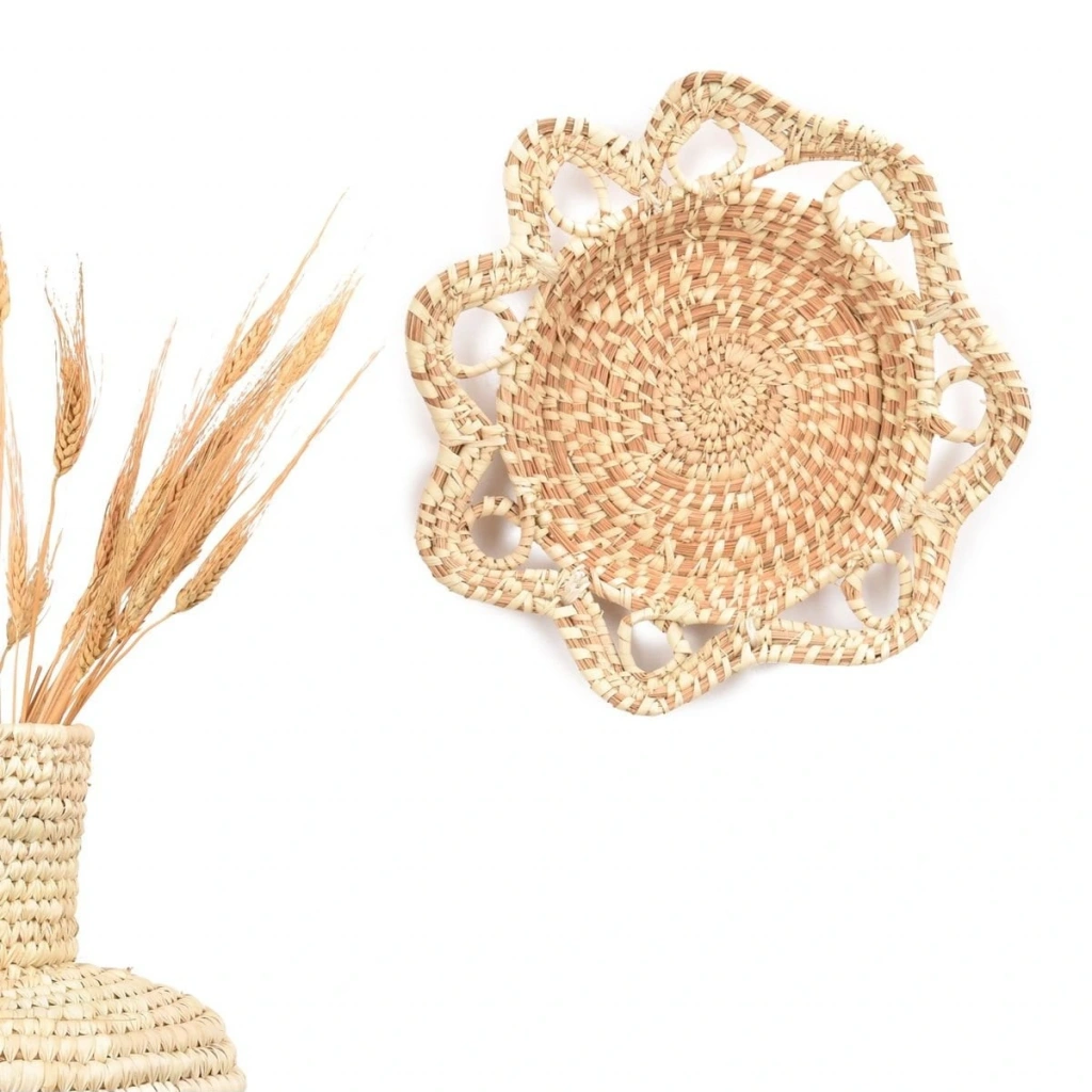 Oxalis Hasır Duvar Tabağı