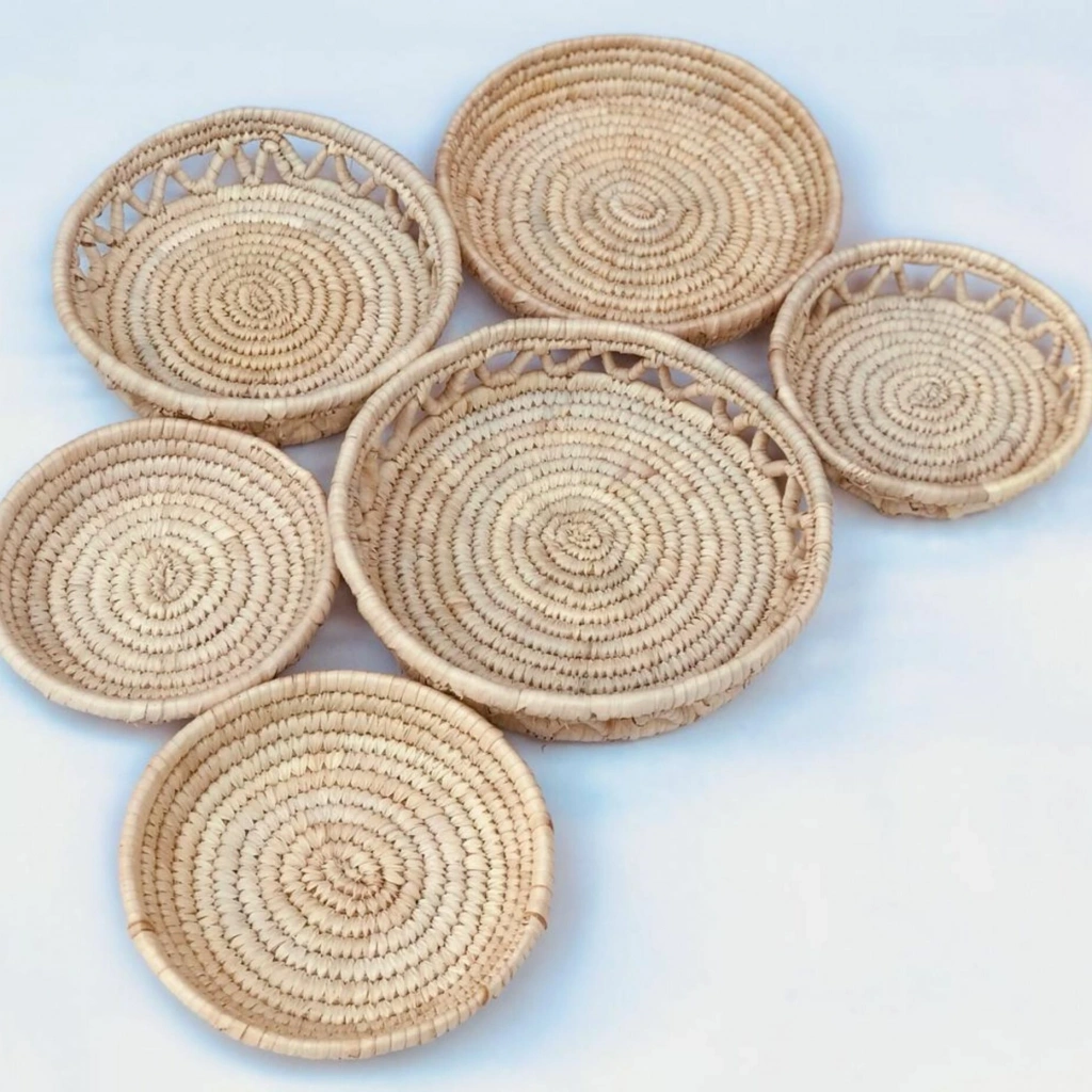 Prickly Hasır Duvar Tabağı Seti_ 6lı set