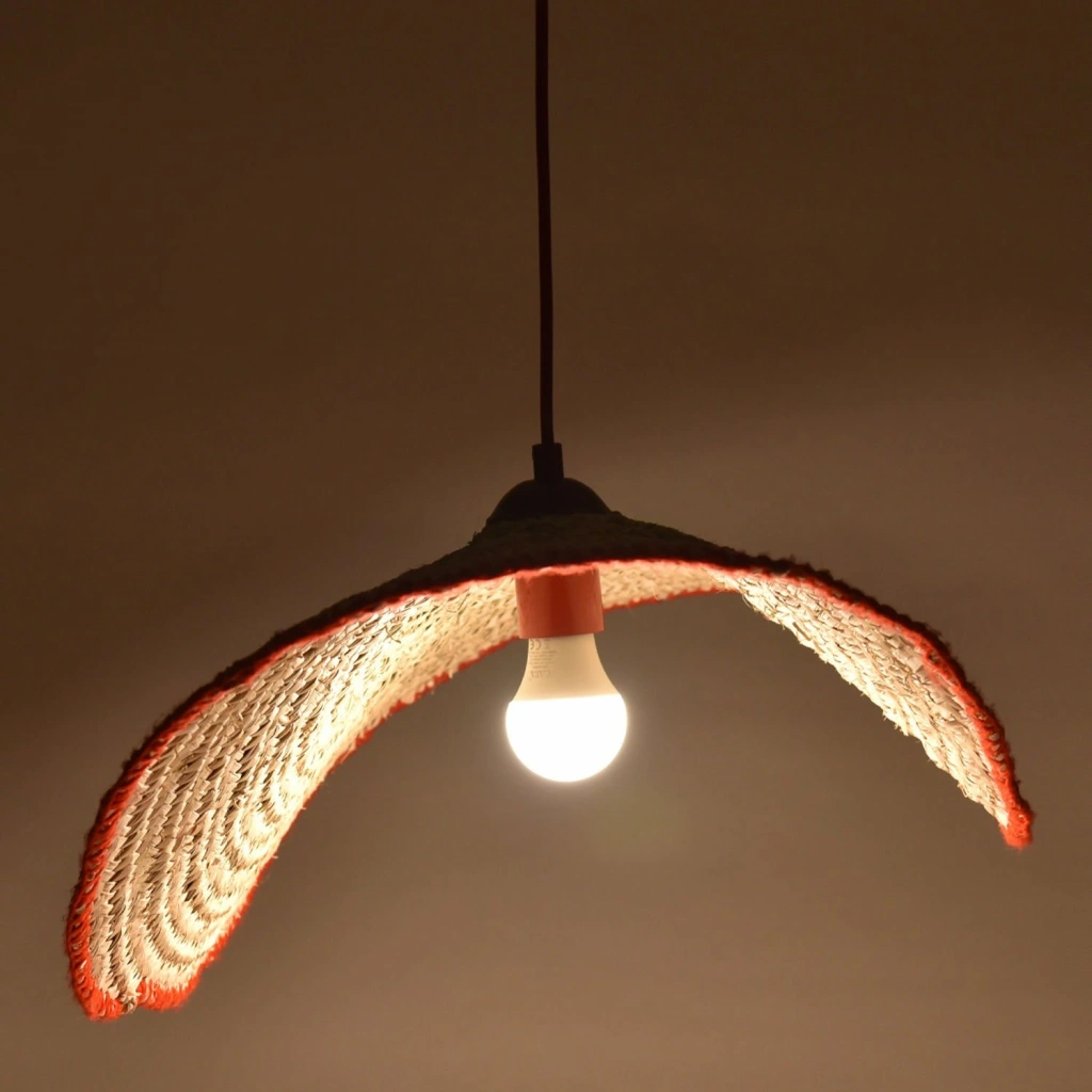 Rose Hasır Tavan Aydınlatma