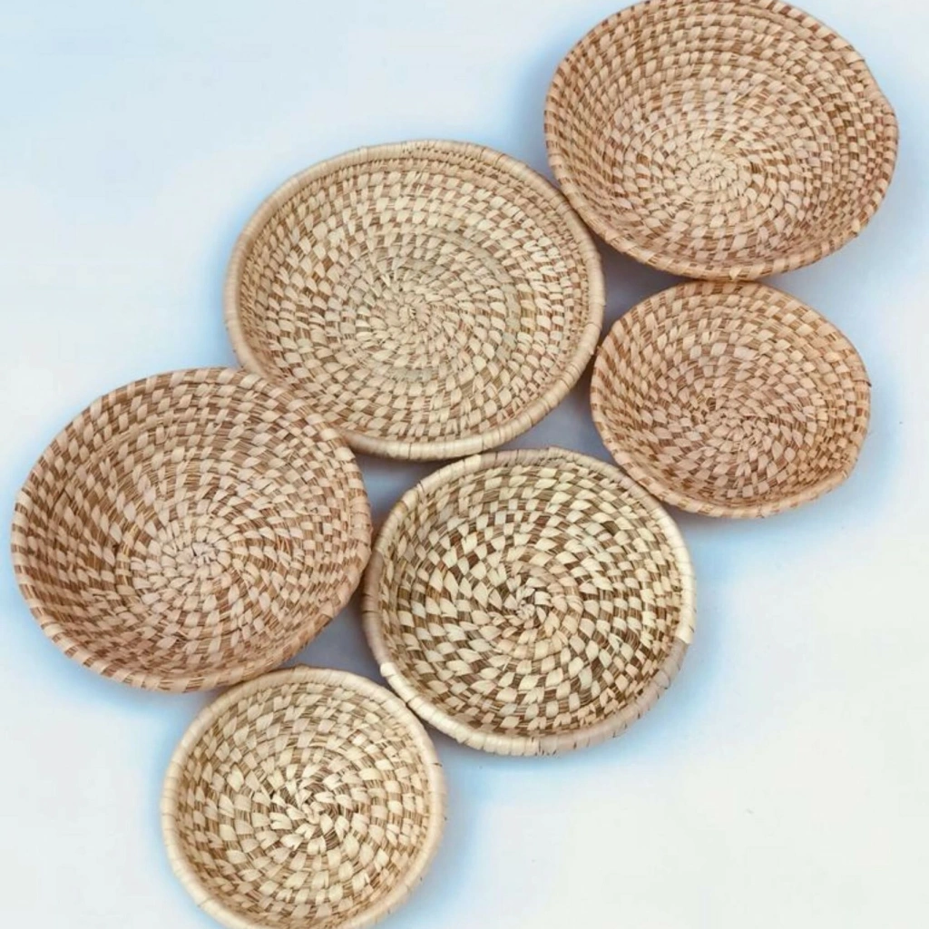 Tares Hasır Duvar Tabağı Seti_ 6lı set