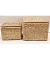 Adenium Hasır Çamaşır Sepeti_ 2li Set_ Genişlik 55 & 45 Cm