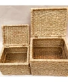 Adenium Hasır Çamaşır Sepeti_ 2li Set_ Genişlik 55 & 45 Cm