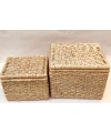 Adenium Hasır Çamaşır Sepeti_ 2li Set_ Genişlik 55 & 45 Cm