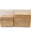 Adenium Hasır Çamaşır Sepeti_ 2li Set_ Genişlik 55 & 45 Cm