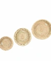 Salvia Hasır Duvar Tabağı Seti_ 3 lü Duvar set (20-25-30 cm)