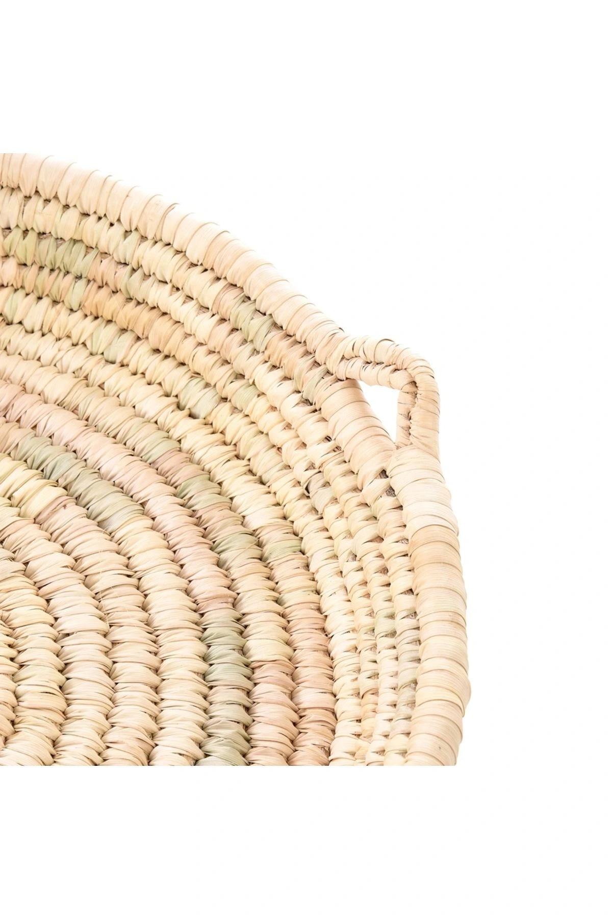 Üçgen Saplı Yuvarlak Hasır Tepsi_ 40 Cm