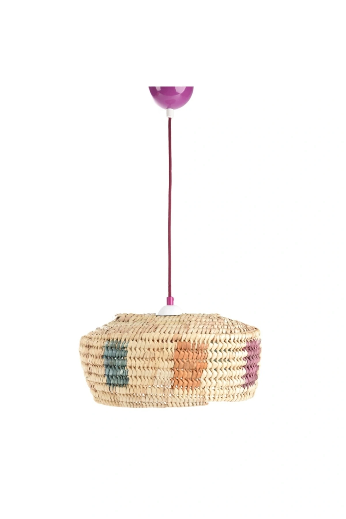 Renkli Detaylı Oval Tavan Aydınlatma