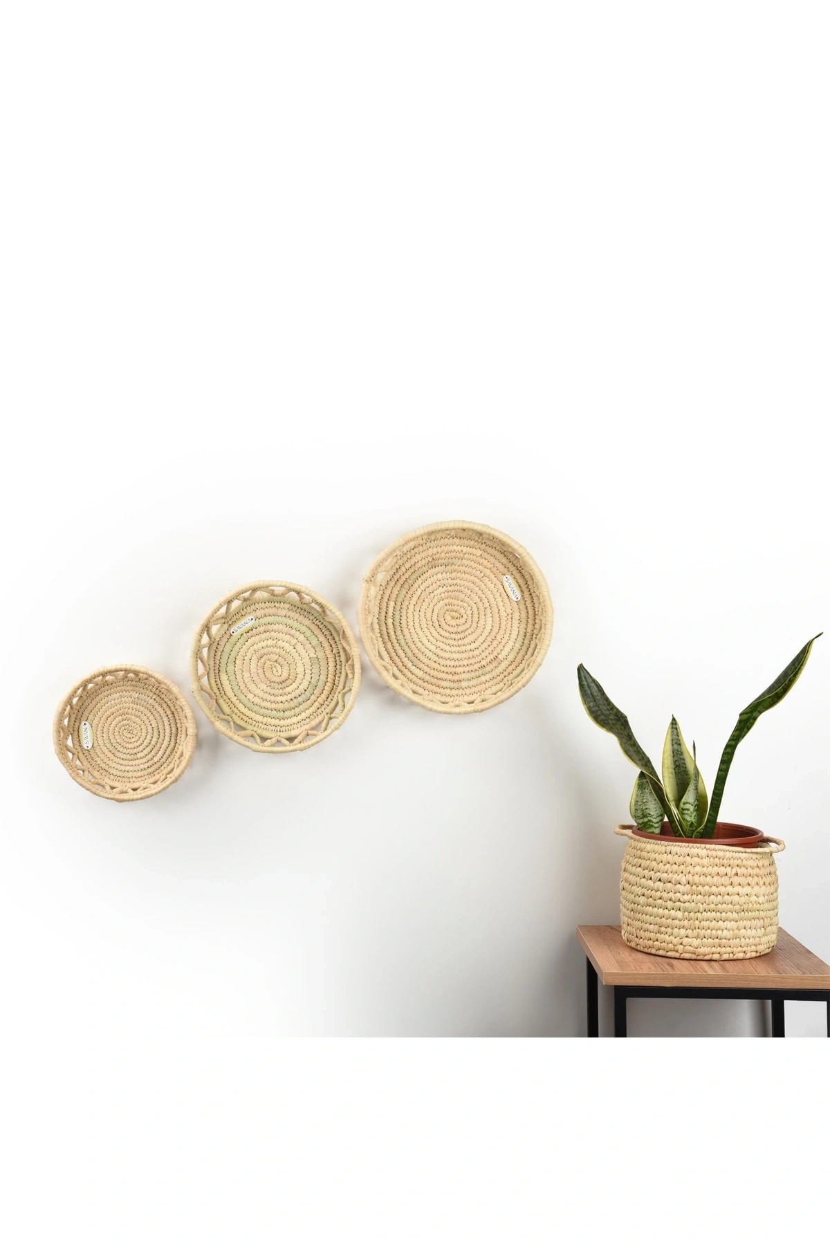 Salvia Hasır Duvar Tabağı _ 20 Cm