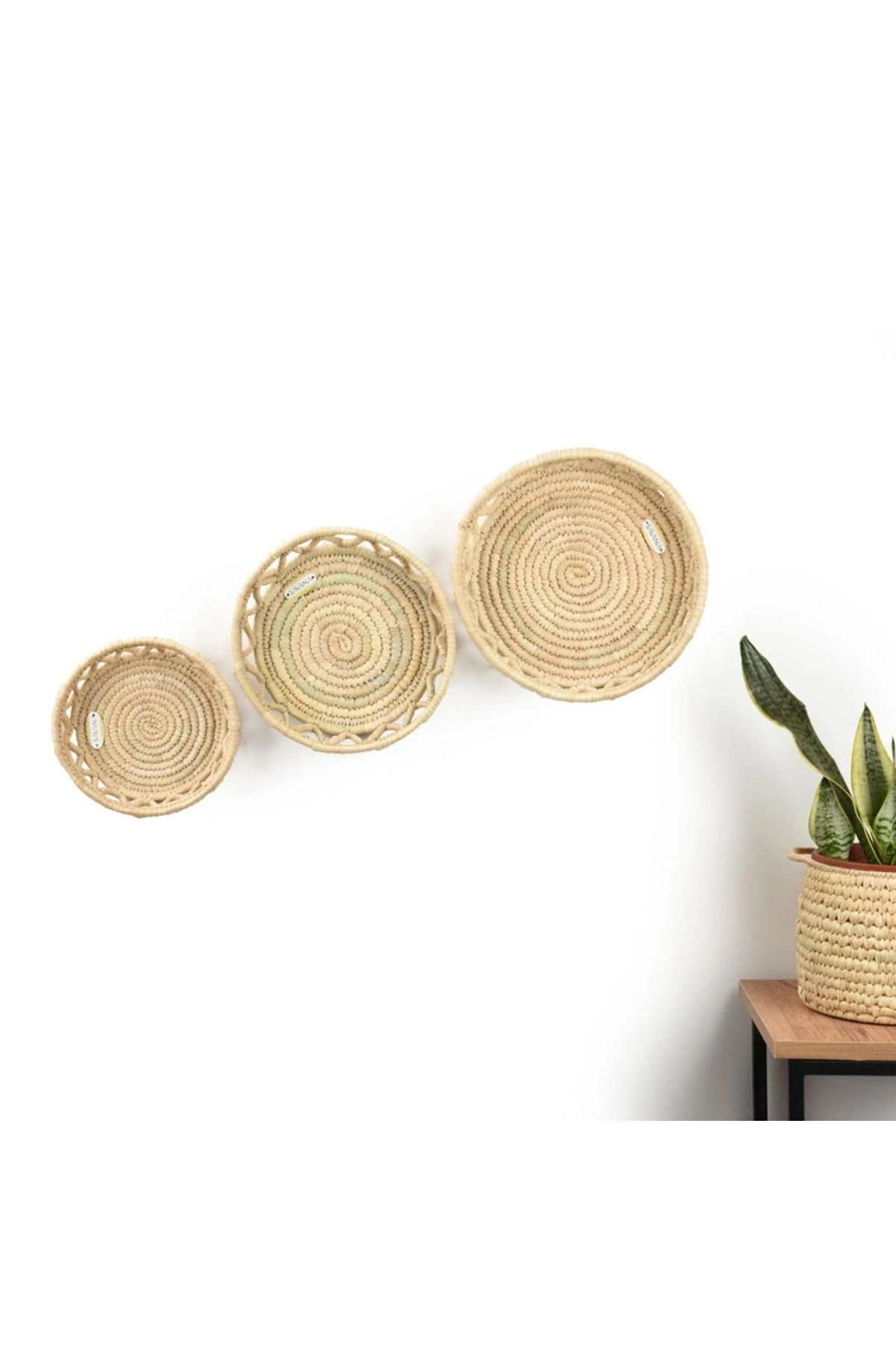 Salvia Hasır Duvar Tabağı Seti