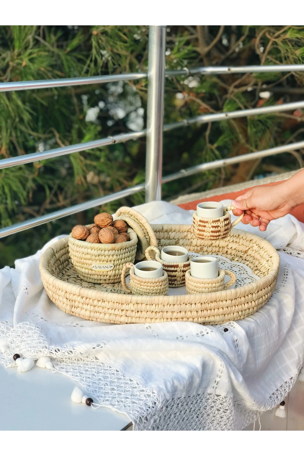 Vanilla Hasır Türk Kahvesi Bardağı