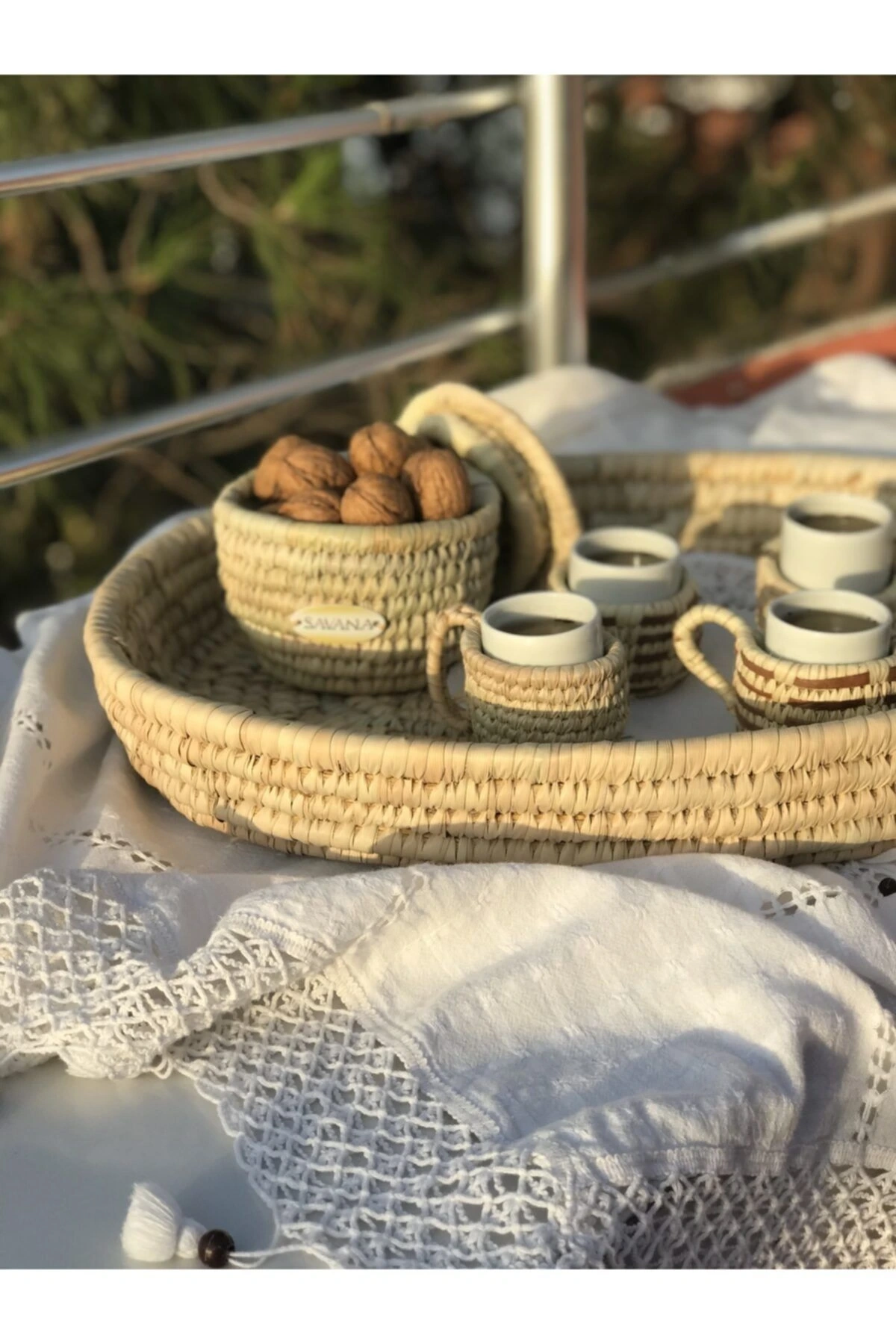 Vanilla Hasır Türk Kahvesi Bardağı