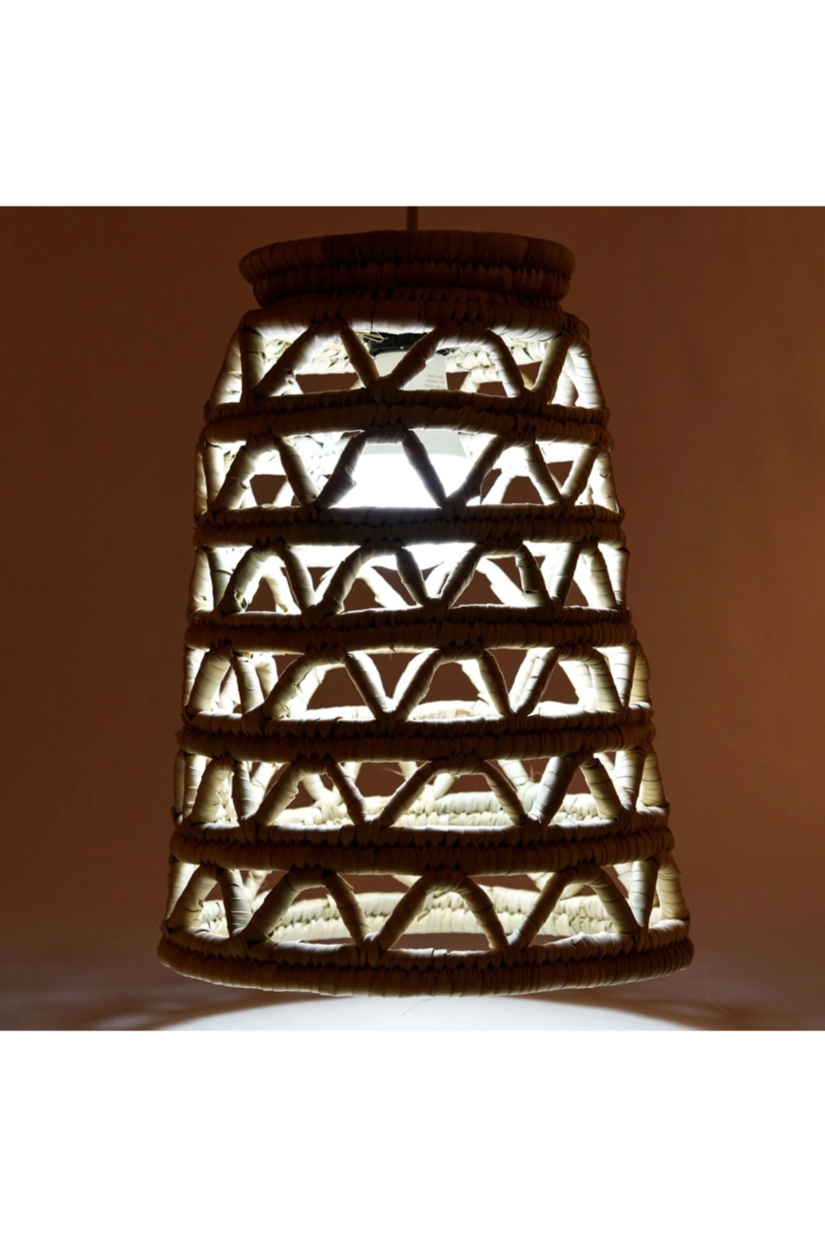 Reed Hasır Tavan Aydınlatma Büyük Boy