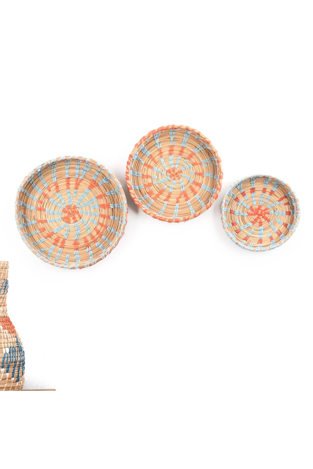 Bergenia Hasır Duvar Tabağı Seti