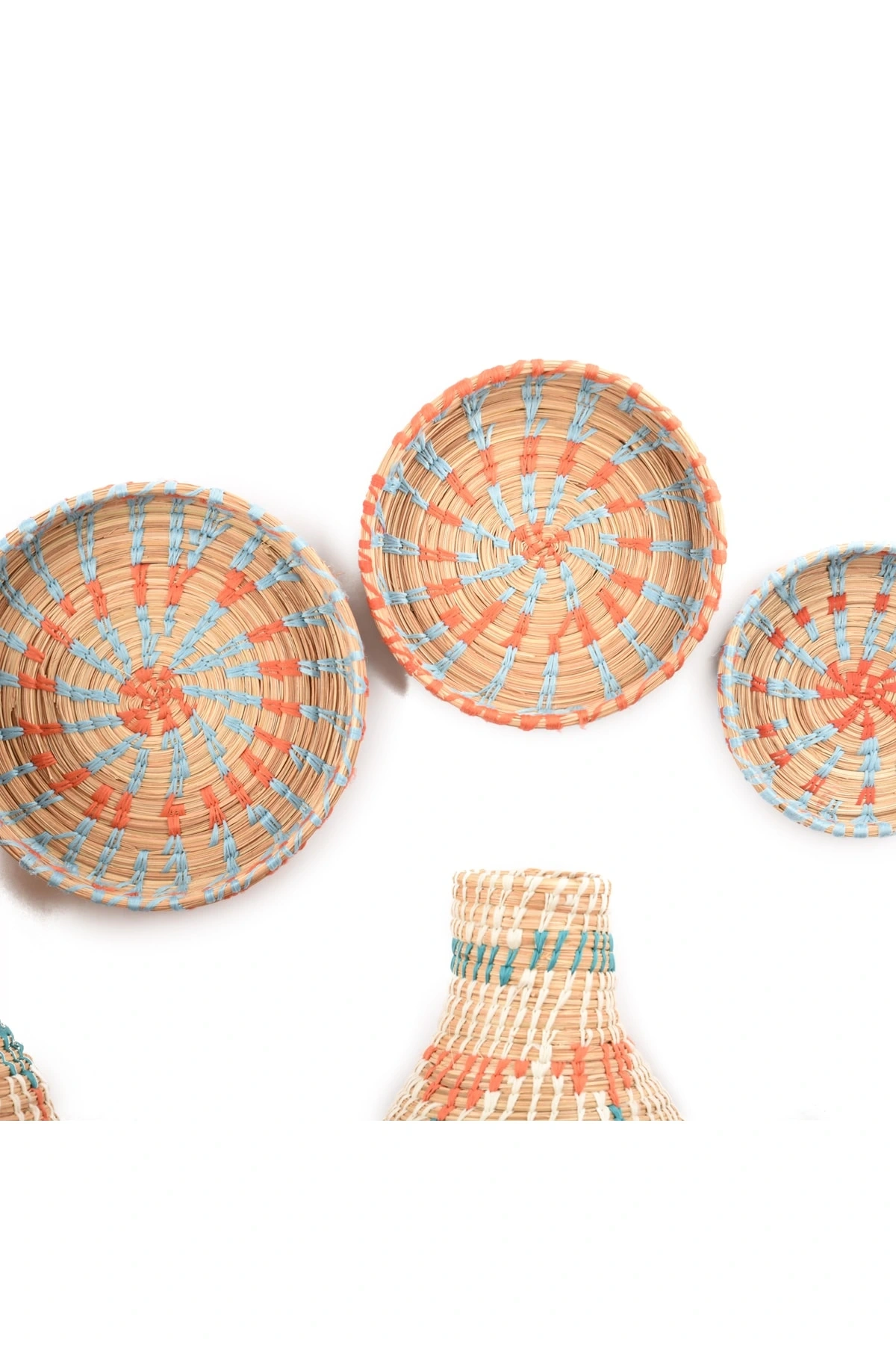 Bergenia Hasır Duvar Tabağı Seti