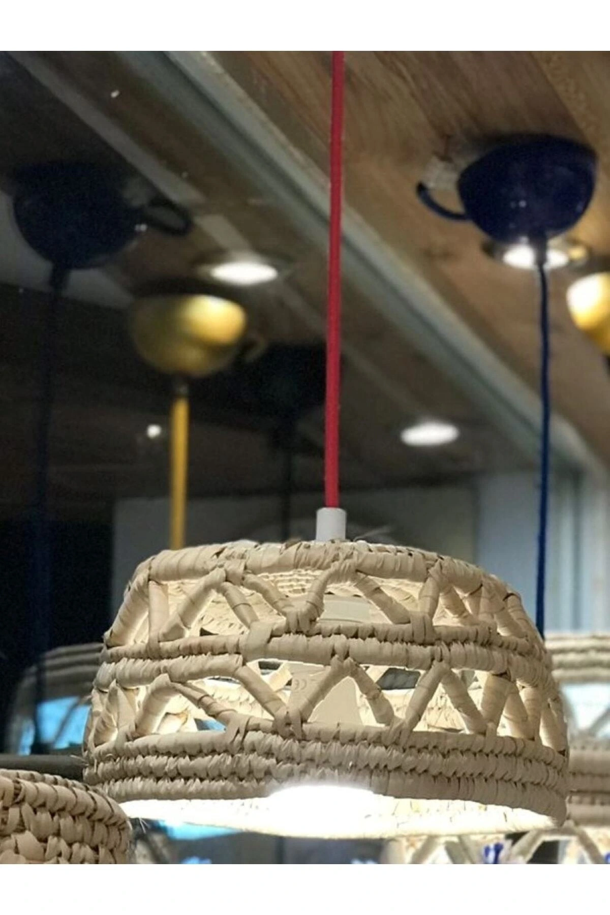 Alchemilla Hasır Tavan Aydınlatma