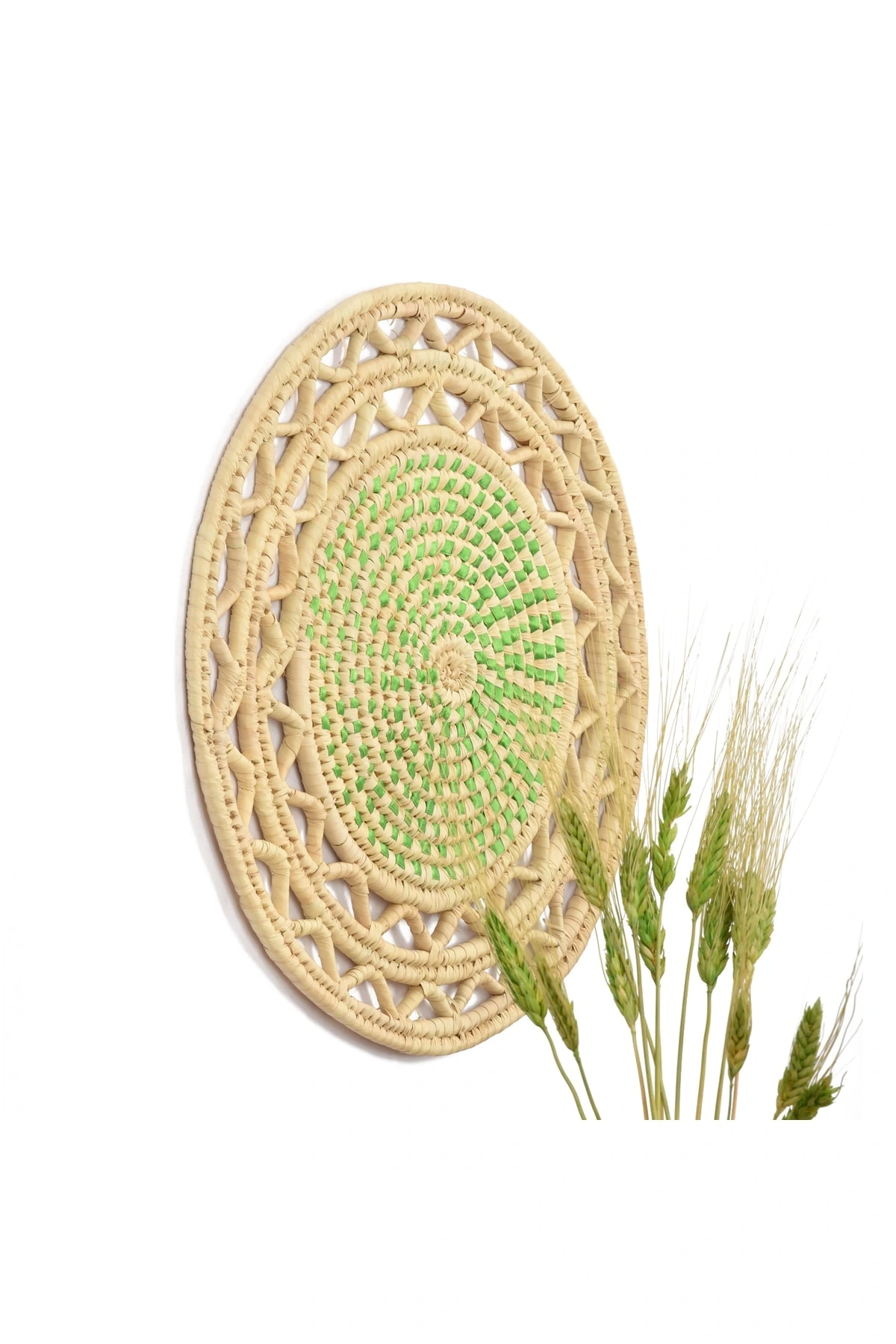 Vinca Hasır Duvar Tabağı_ _ 40 Cm