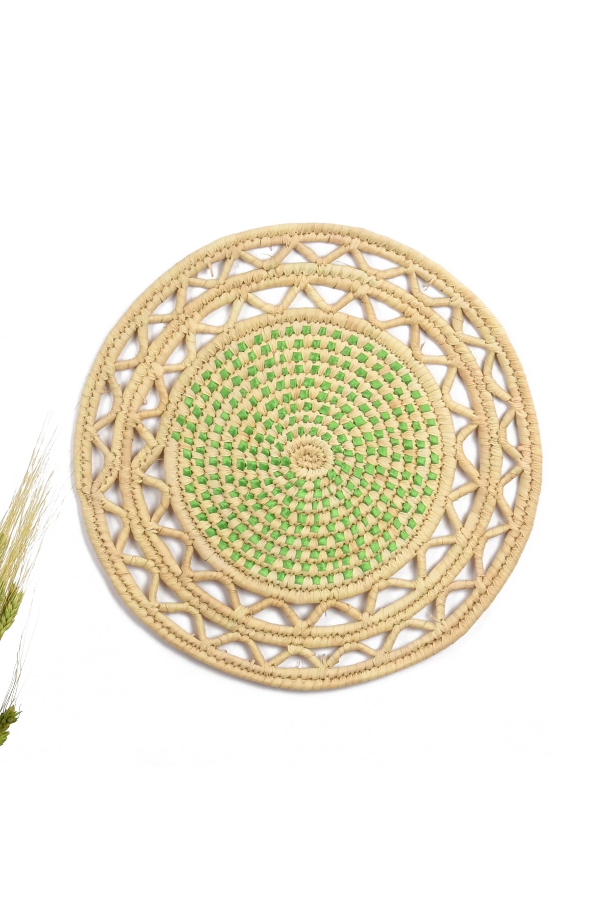 Vinca Hasır Duvar Tabağı_ _ 40 Cm