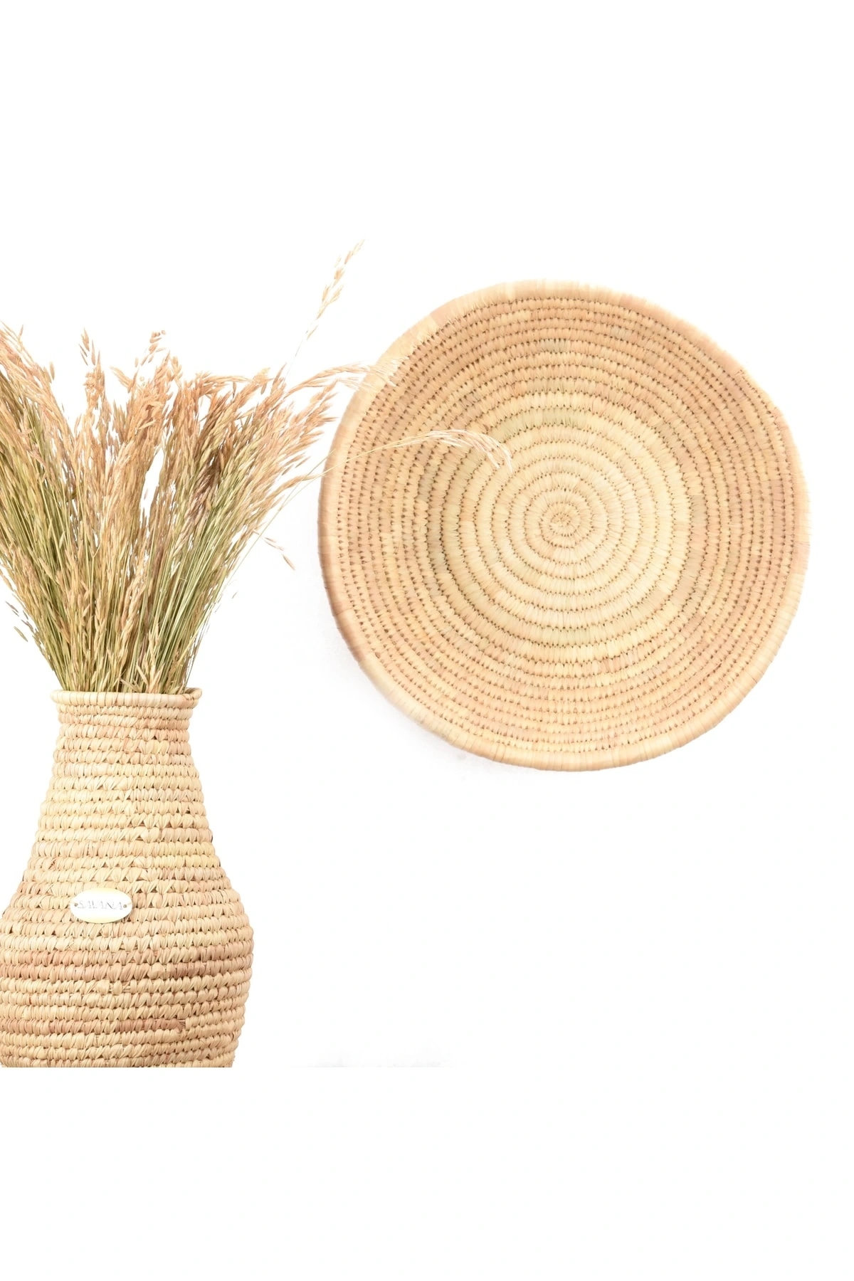 Festuca Hasır Duvar Tabağı Ekstra Büyük Boy_ 50 Cm