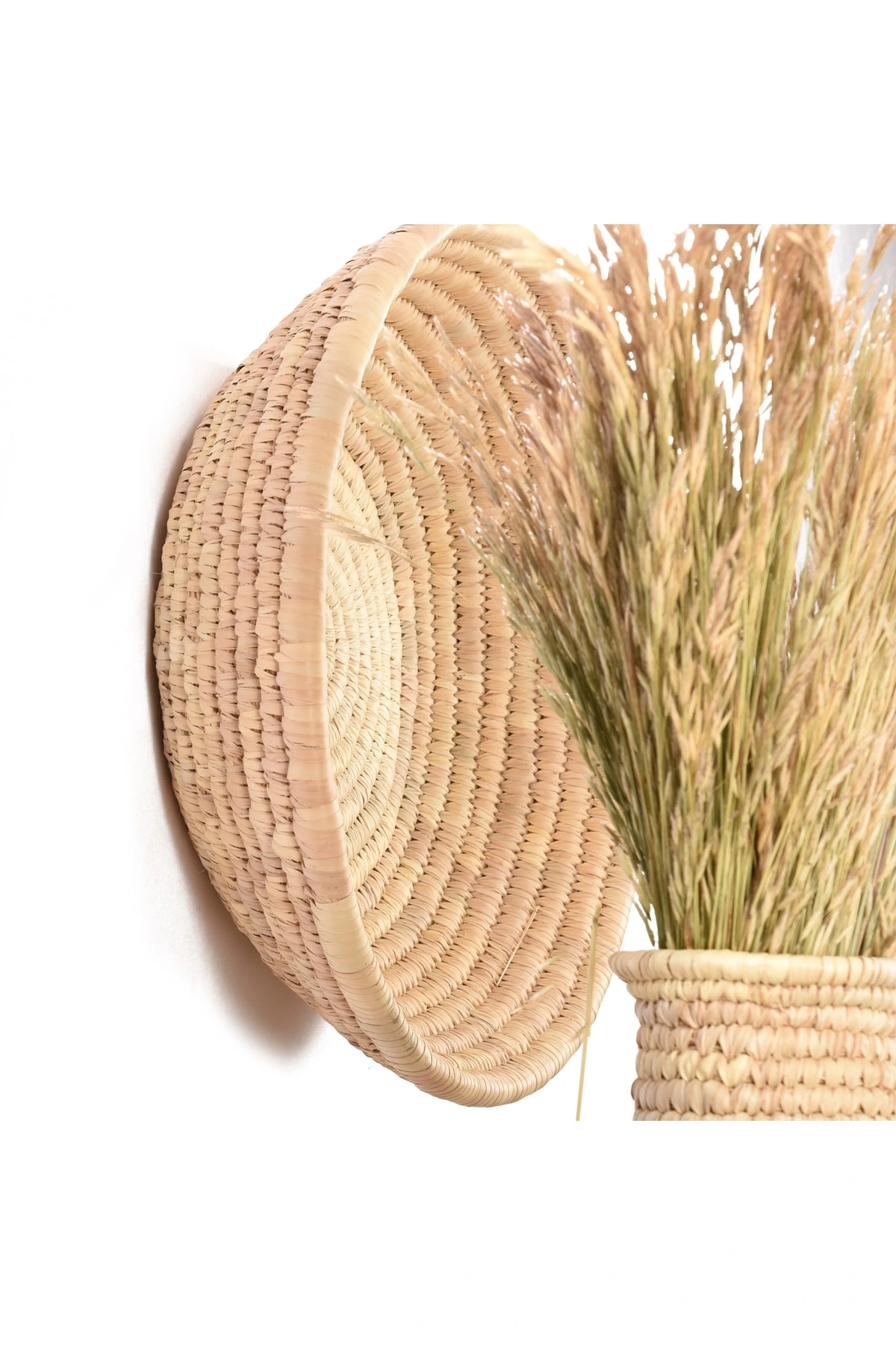 Festuca Hasır Duvar Tabağı Ekstra Büyük Boy_ 50 Cm