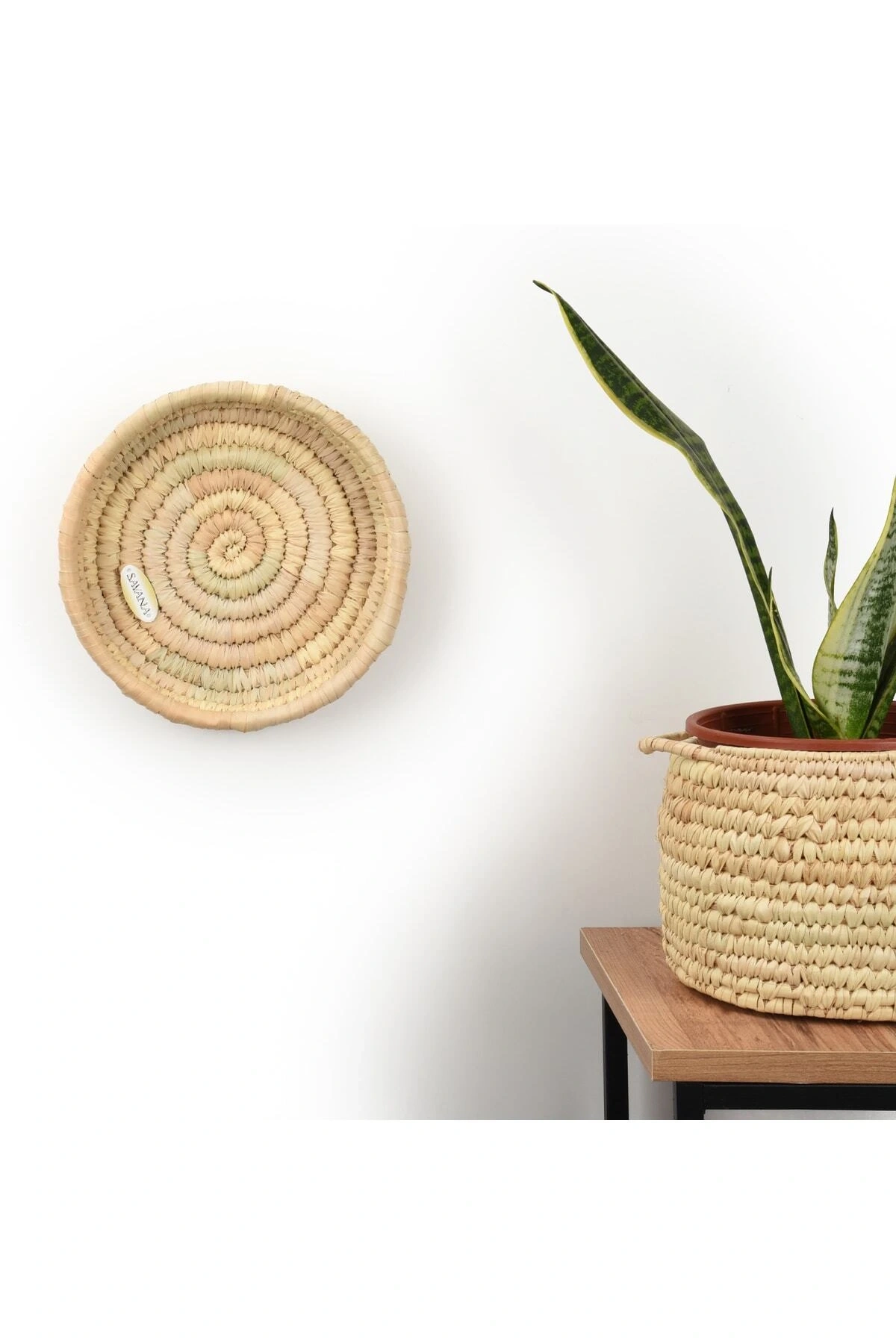 Olea Hasır Duvar Tabağı Küçük Boy_ 20 Cm