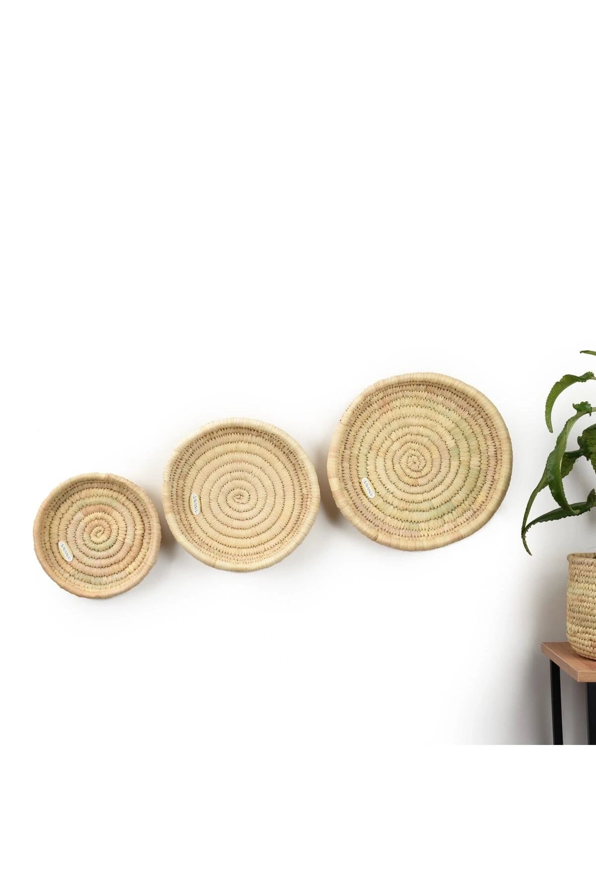 Olea Hasır Duvar Tabağı Büyük Boy_ 30 Cm