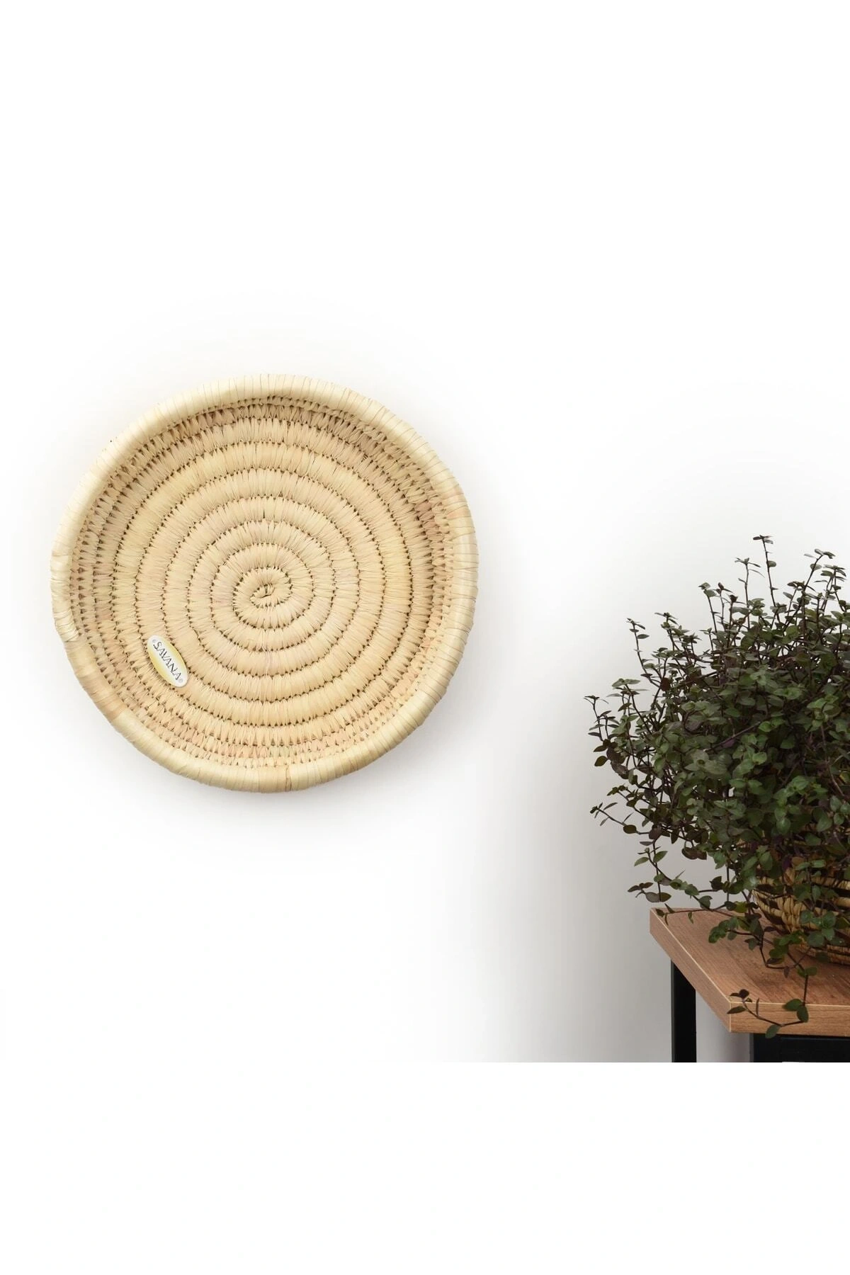 Olea Hasır Duvar Tabağı Orta Boy_ 25 Cm