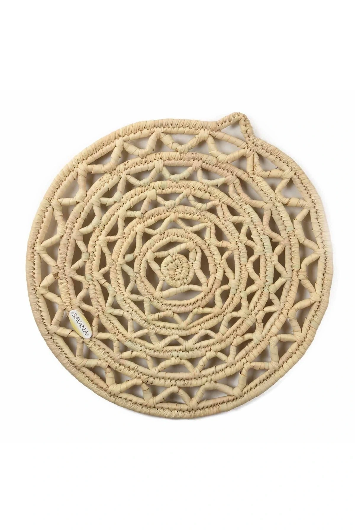 Prunus Hasır Duvar Tabağı_ 50 Cm