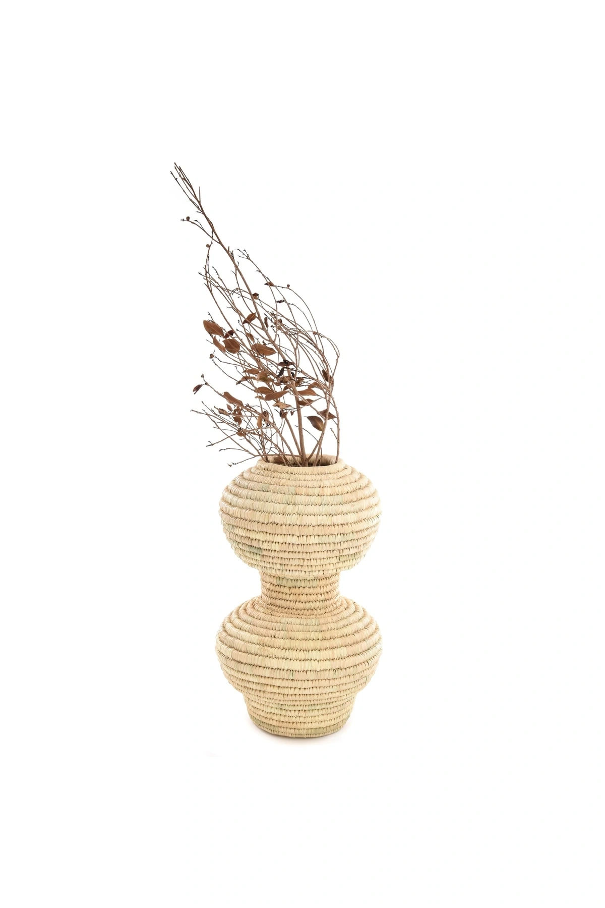 Bicolor Hasır Vazo_ 40 Cm