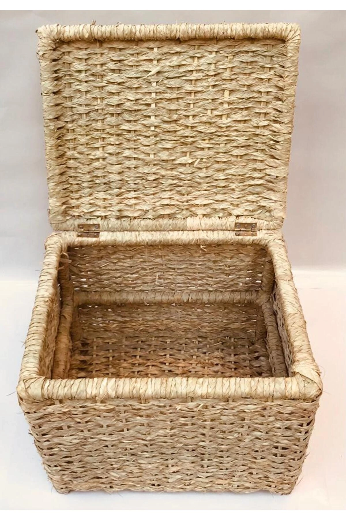 Adenium_ Doğal El Yapımı Hasır Çamaşır Sepeti_ Genişlik 55 Cm