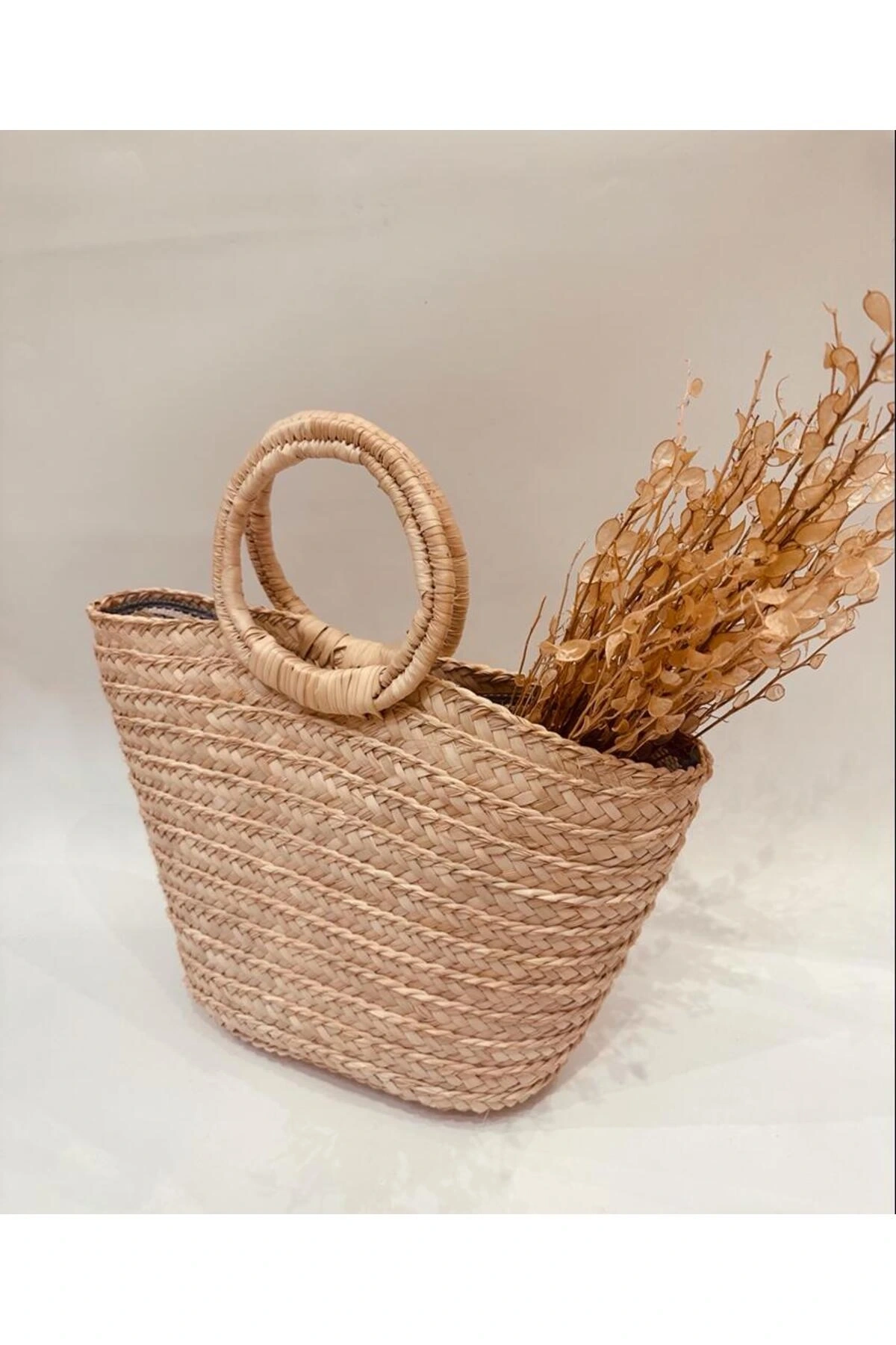 pınus Palmiye Hasır Çanta