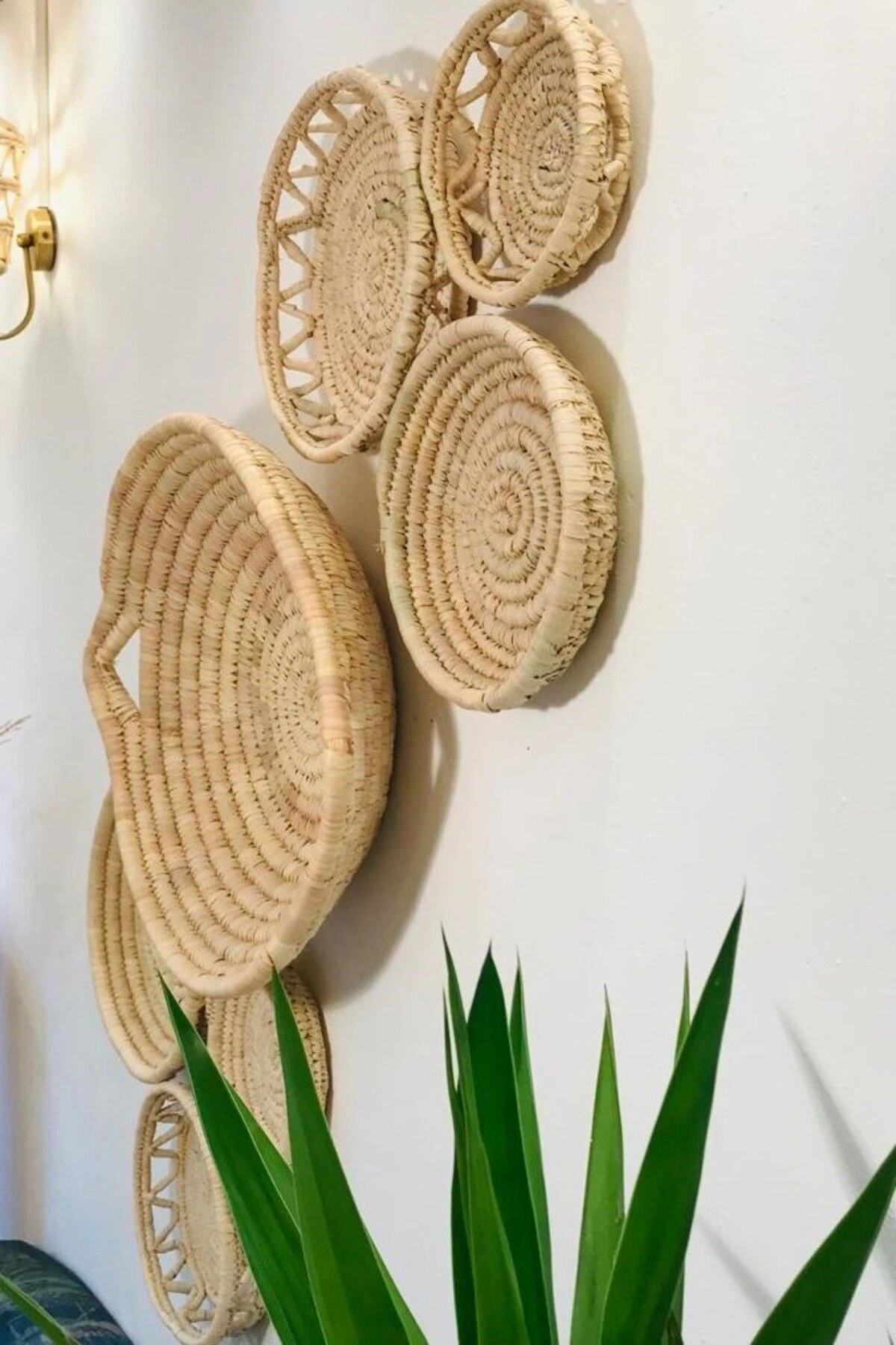 Carssula Hasır Duvar Tabağı Seti_ 7li set