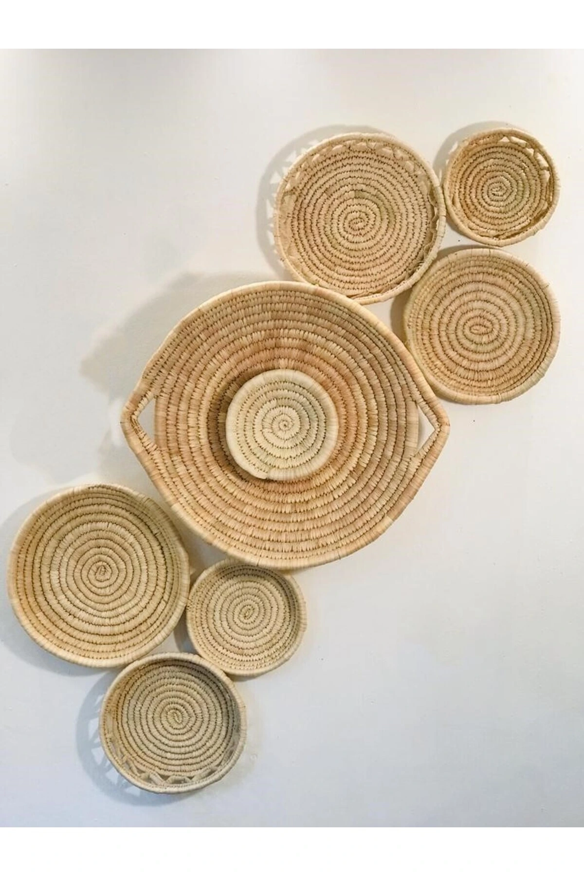 Carssula Hasır Duvar Tabağı Seti_ 8li set